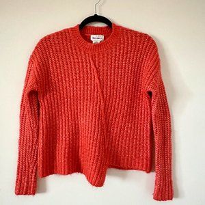 For the Republic orange, cozy knit sweater Size XS